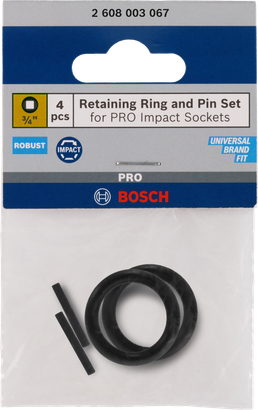 Retaining Ring and Pin Set for PRO Impact Socket